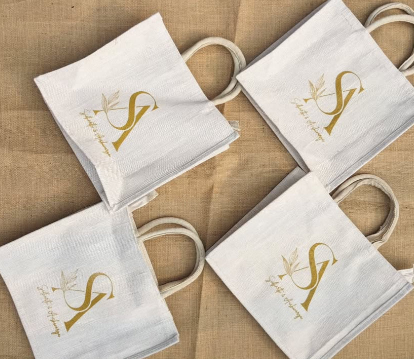 Customized Logo Jute Bags