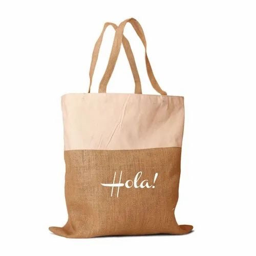 One-Side Printed Jute Tote Bag
