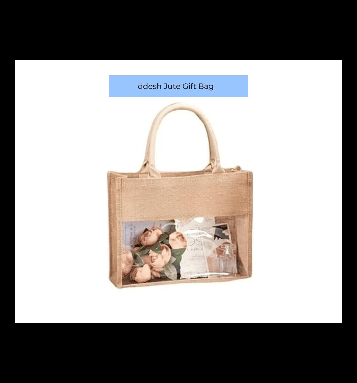 One Side Transparent Gifting Jue Bag