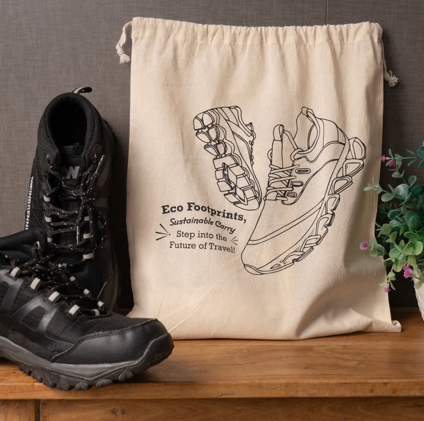 Printed Jute Handstring Pouches