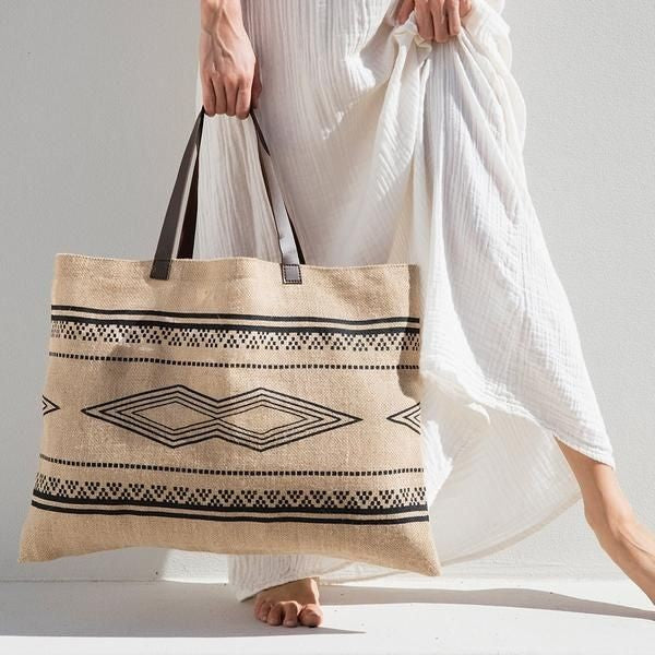 Printed Stylish Tote Jute Bag