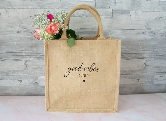 Single Print Jute Bag