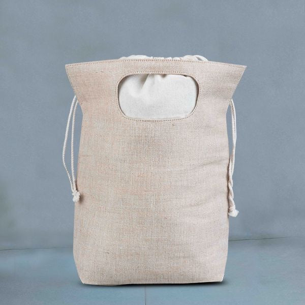 Jute Canvas Handstring Pouches