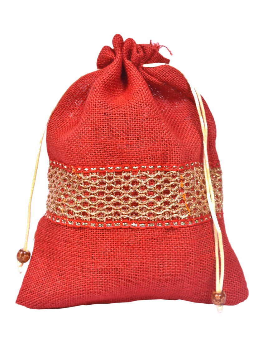 Jute handstring pouch bag, jute pouches