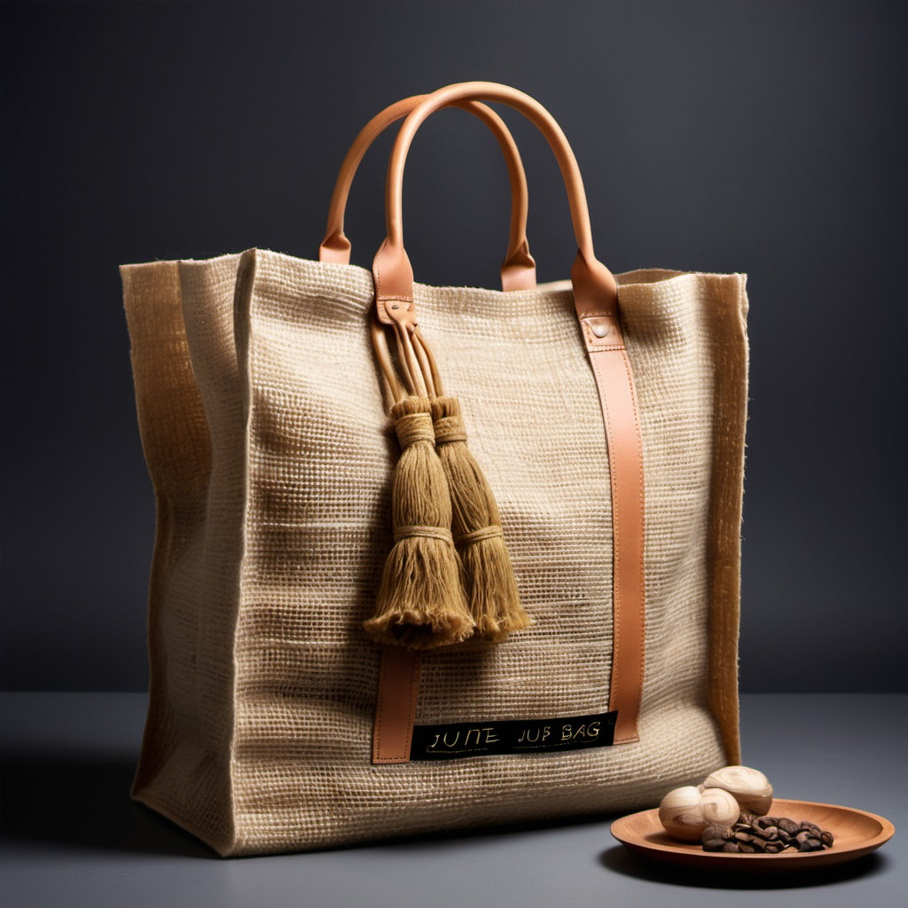 Designer jute bag, premium looking jute bag, premium jute bag