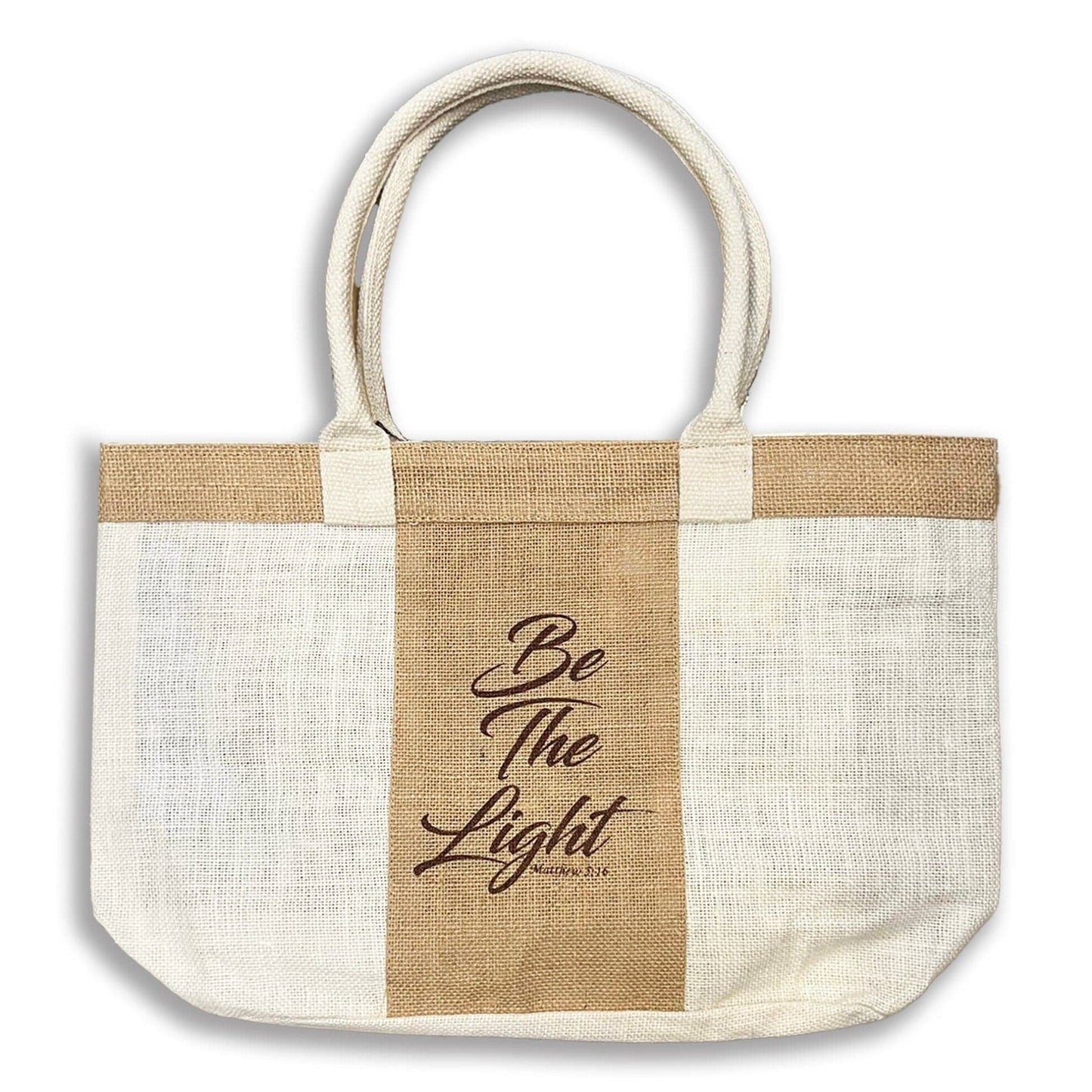 Printed with Cotton Rope Handle Jute Tote Bag and Purses