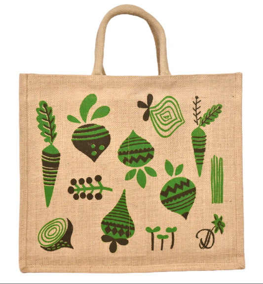 Grocery Natural Jute Bag with Compartments