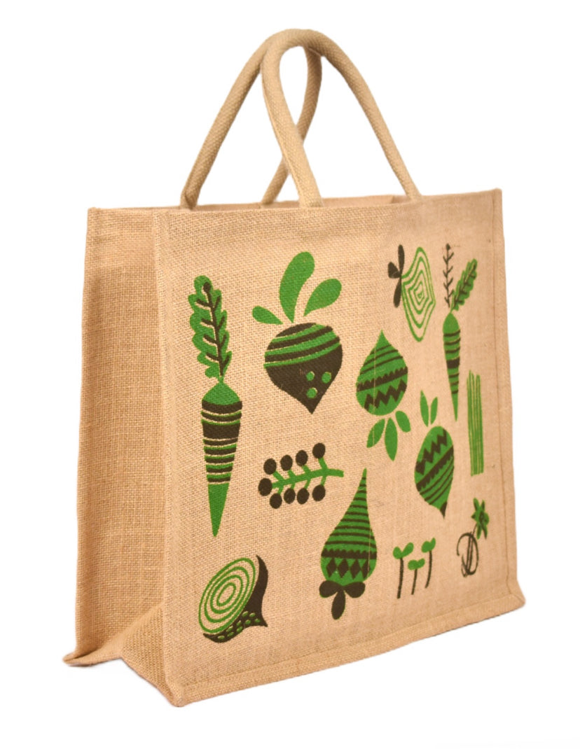 Grocery Natural Jute Bag with Compartments