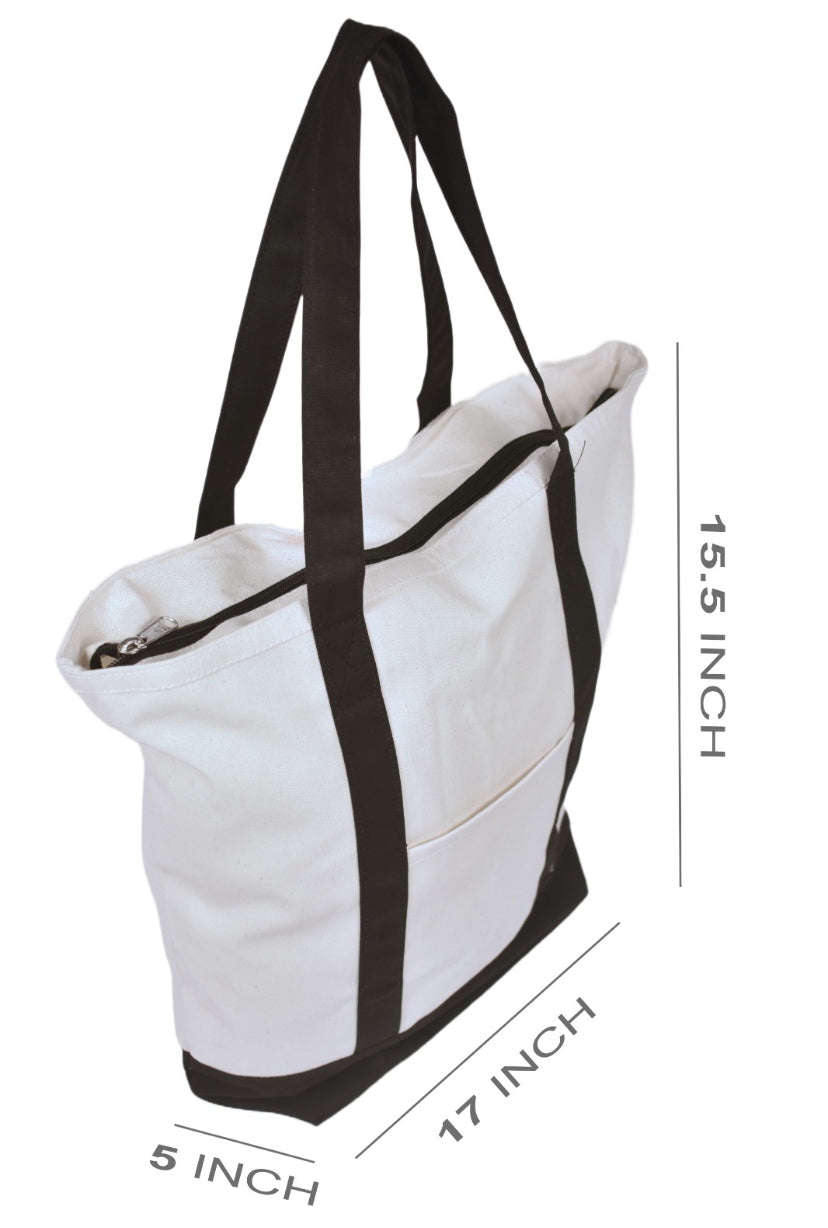 Printed Designer Cotton Canvas Tote Bag