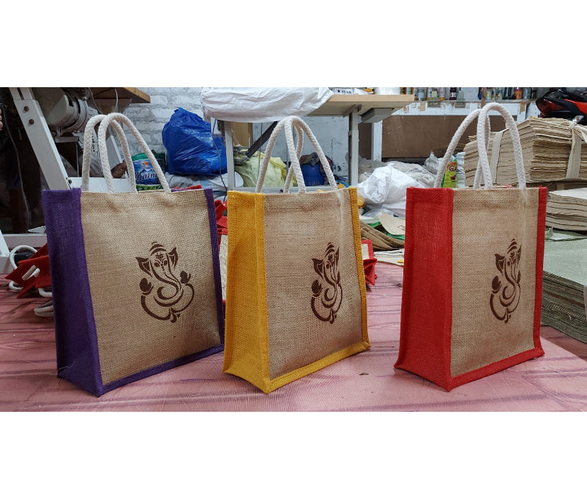 Wedding Gift Ganesha Jute Bags