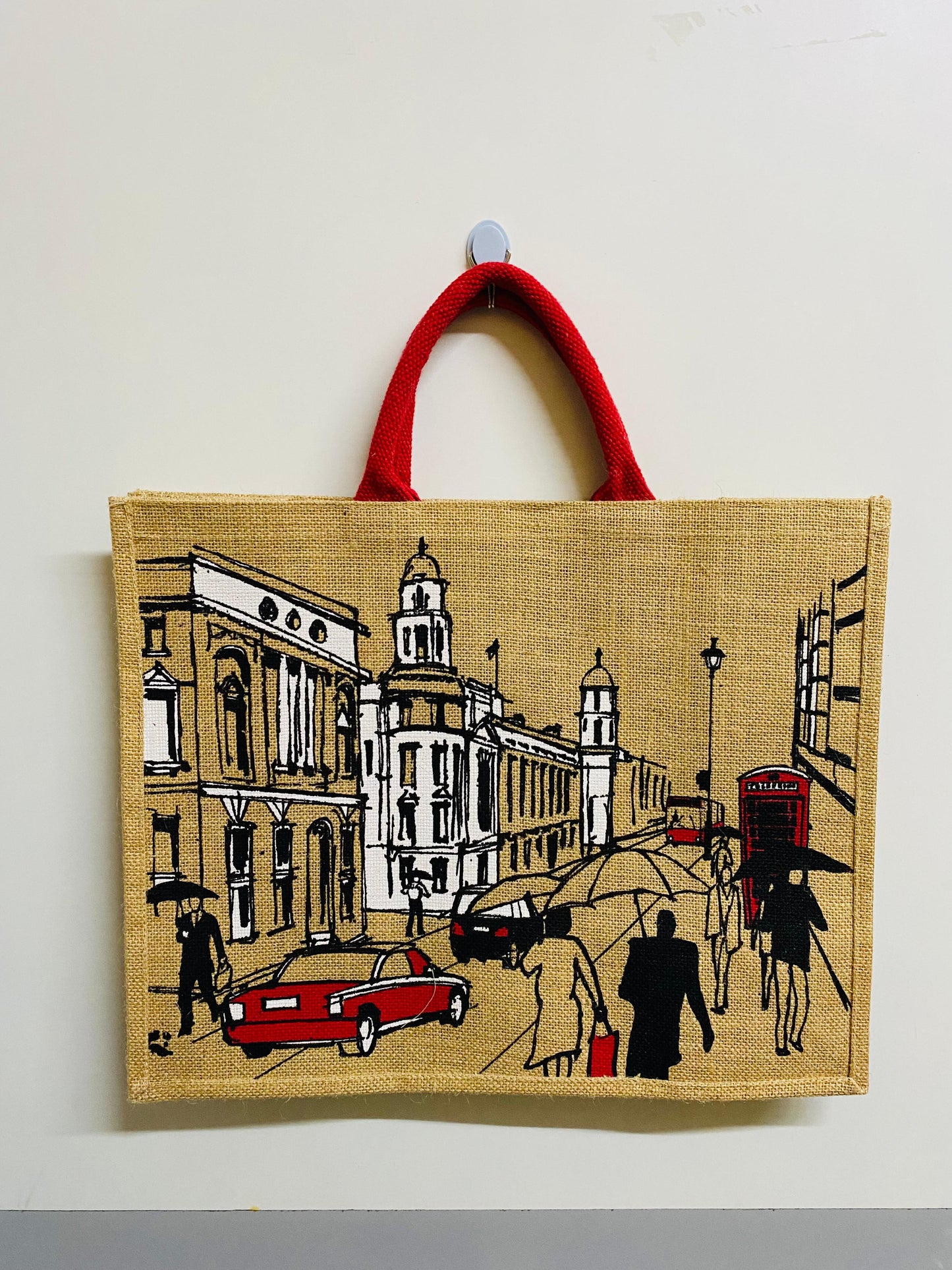 Natural Jute Bag with Both-Side DTF Print or Screen Print